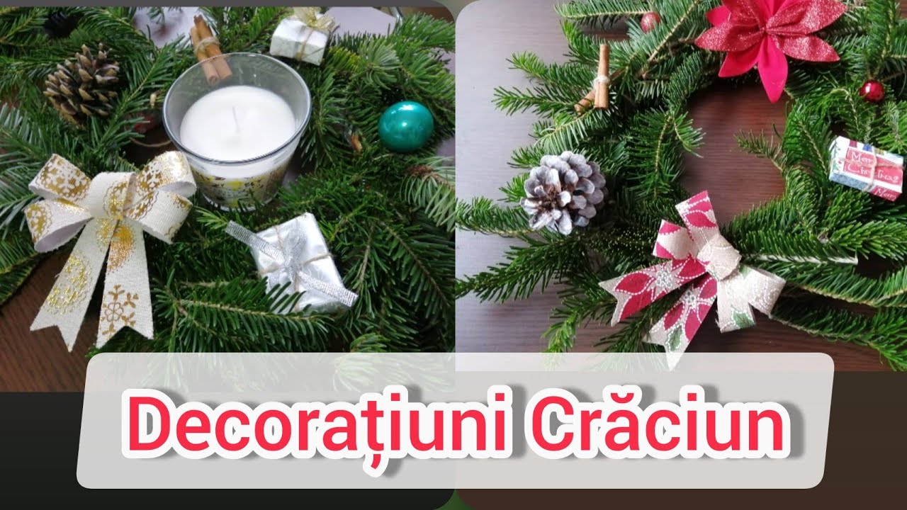 DIY Coronita de Craciun! ?? Coronita brad natural?? Decora?iuni Cr?ciun! Christmas wreath