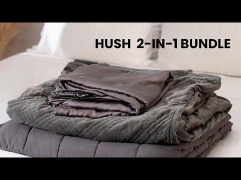 Introducing The Hush 2-in-1 Weighted Blanket Bundle - Cooling and Warming Covers, Machine Washable