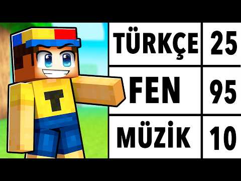 TUNA OKUL KARNESİNİ ALDI !! - Minecraft