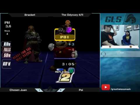 The Odyssey 4/11 Project M Bracket - Chosen Juan (Mario) vs. Poi (Ganondorf)