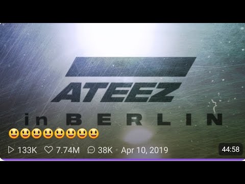 Ateez Vlive Eng Full All members in Berlin talk about food, drinks, places from tour 4-10-2019