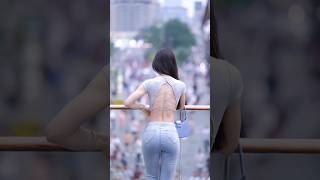 beautiful girl street fashion tiktok #chinesefashion #mejoresstreetfashion #shorts