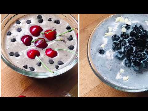 2-MUST TRY SMOOTHIE BOWLS | BLUEBERRY & CHERRY SMOOTHIE BOWL | Healthy Breakfast & Dessert