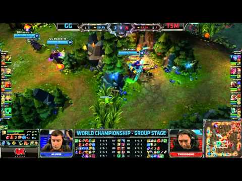 TSM vs GG | GamingGear.EU vs TSM (Team Solomid) | Worlds 2013 Group Stage D1 | Full game HD
