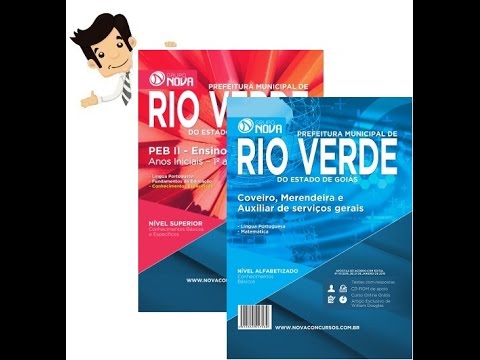 Apostilas do Concurso Rio Verde /GO 2016 - Diversos Cargos