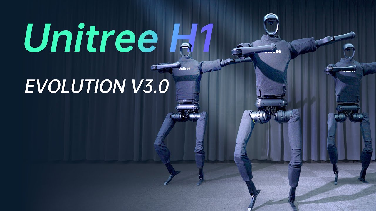 Unitree H1 Breaking humanoid robot speed world record [full-size humanoid] Evolution V3.0 thumnail