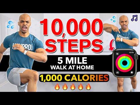 10000 Steps Walk At Home Workout 🔥 BURN 1000 CALORIES 🔥 Fun, Low Impact, No Jumping Workout Indoors