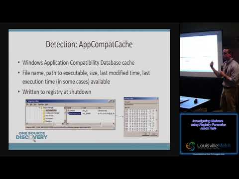 Technical A03 Investigating Malware using Registry Forensics Jason Hale
