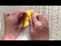 How to make a origami Moon crescent 