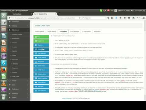 HOW TO ADD FORM USING FORM BUILDER  from admin in opencart