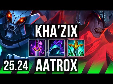 KHA'ZIX vs AATROX (JGL) | Good KDA: 16/1/9 | KR Master | 25.24