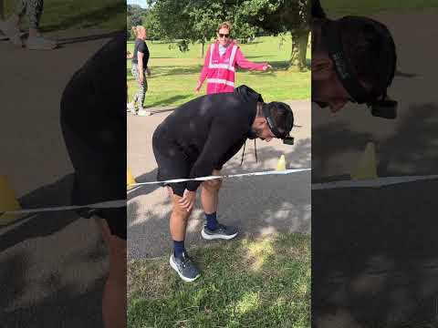 He threw up at the finish line 🤢