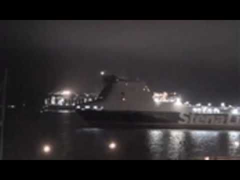 Stena forerunner arriving in harwich from Rotterdam