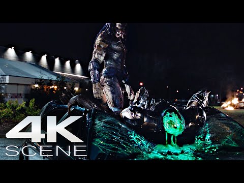 MEGA Predator vs Predator (4K Blu-ray) Fight Scene - The Predator Clip [2018]