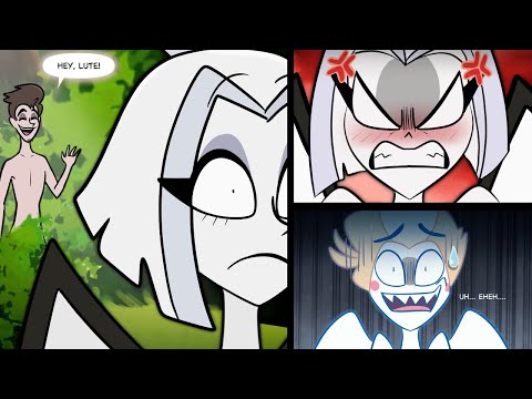 Lute in Eden - A VERY awkward encounter with Adam 🗡️🎸😨😳😅💕 Hazbin Hotel Season 2 • COMIC DUB