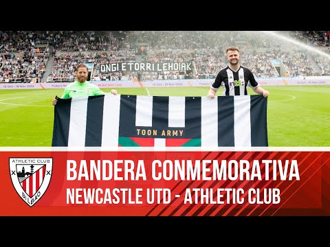 Newcastle Utd - Athletic Club I Entrega bandera Iker Muniain I Toon Army