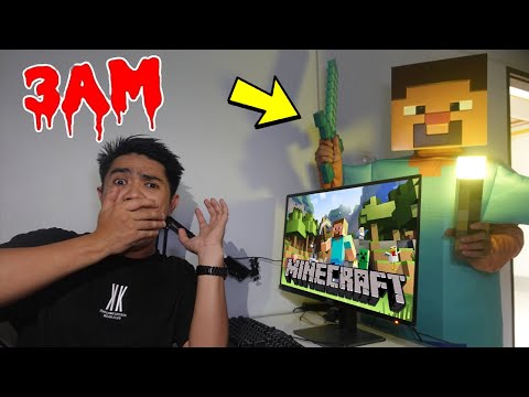 NONTON MINECRAFT JAM 3 PAGI STEVE MALAH MUNCUL DI RUMAH!