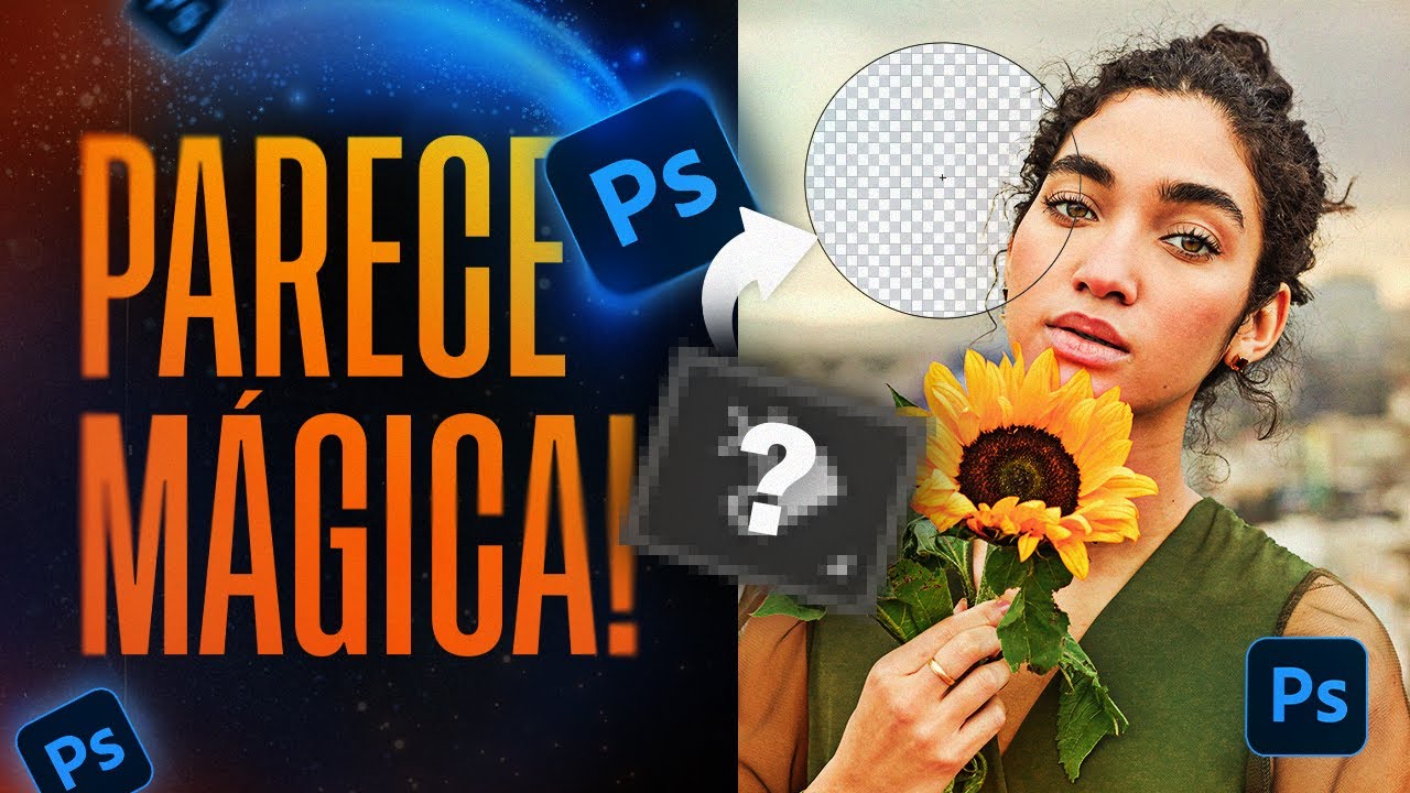 REMOVA FUNDOS COMPLEXOS com essa ferramenta escondida do Photoshop | PARECE MÁGICA!