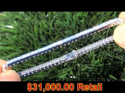 CLASSIC 4.77 Carat VS1 Natural Diamond Tennis Bracelet Solid 18K White Gold
