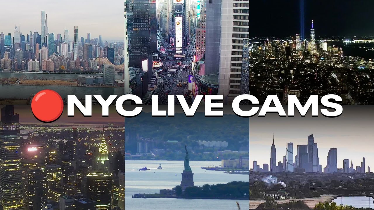 🔴 24/7 NYC Live Cam | Times Square, skyline, streets, more