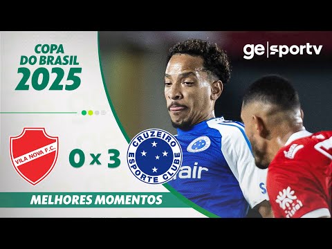 Gols e lances de Vila Nova-GO x Cruzeiro
