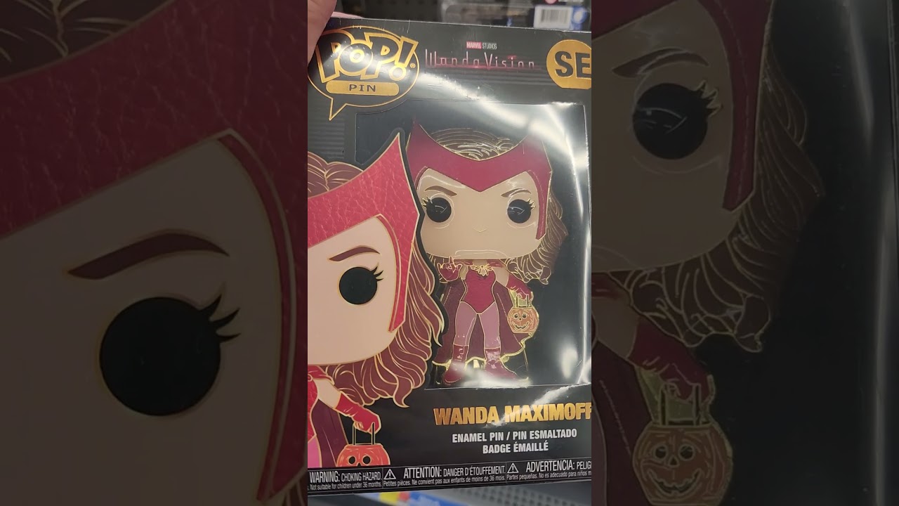 Pop Enamel Pins!#spiderman #scarletwitch #funkopop