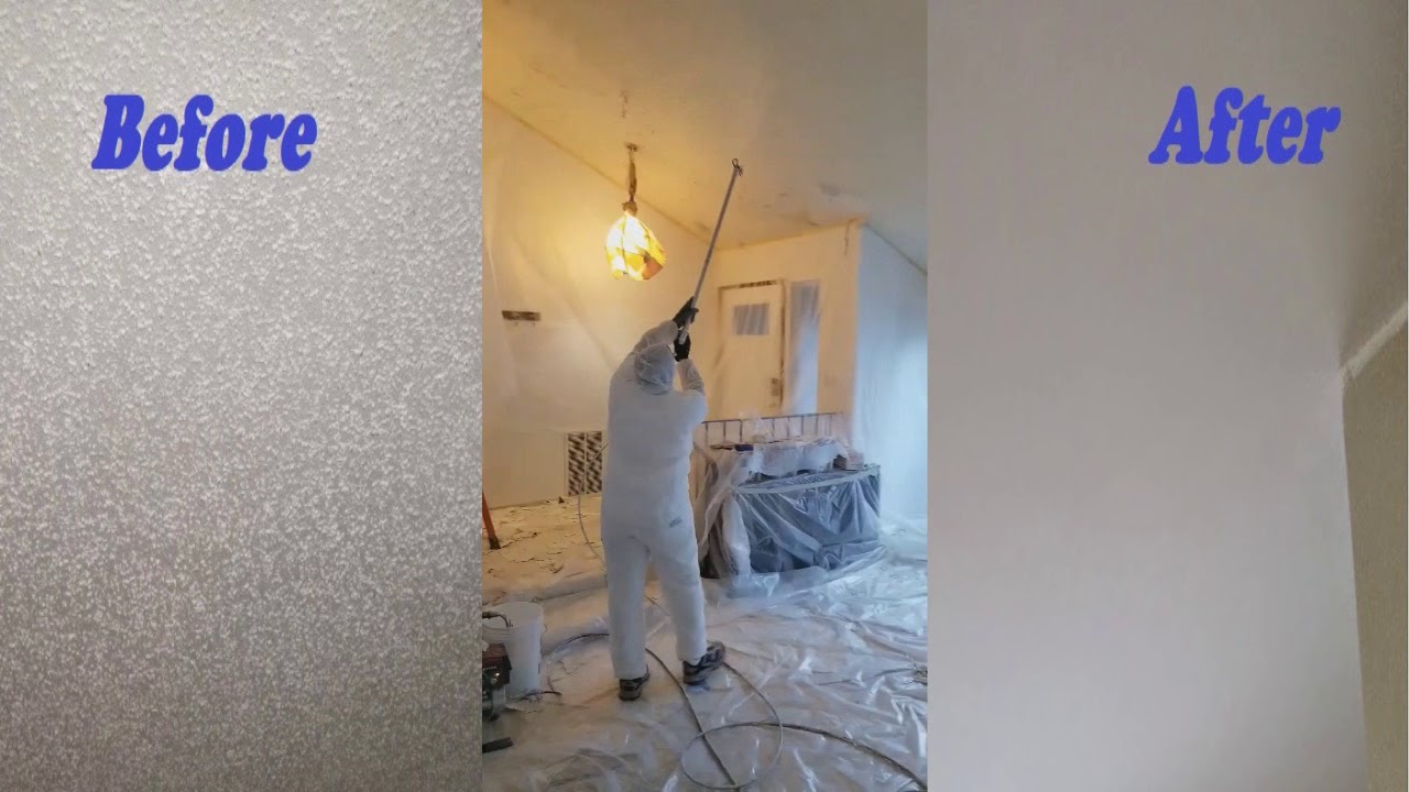 Transform Your Popcorn Ceiling into Smooth Ceiling