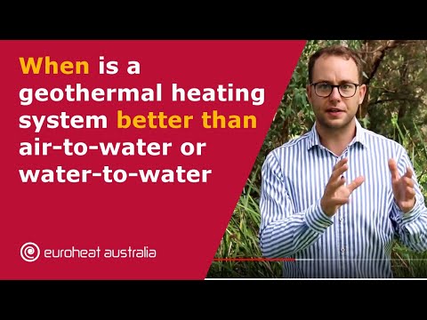 When is (and when is not) a geothermal heating system better than air-to-water or water-to-water
