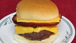 Easy and Delicious Ham and Cheese Burger Cooked in the Toaster Oven