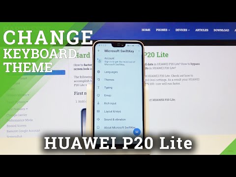 How to Customize Keyboard Theme with Picture in HUAWEI P20 Lite – Change Keyboard Theme