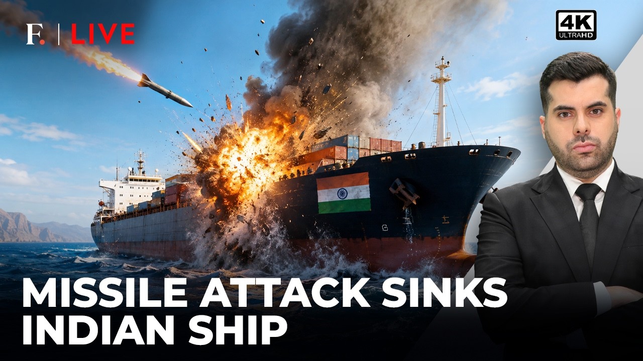 India Condemns Red Sea Attack After Cargo Ship Sinks Off Yemen | Crew Rescued | Firstpost Live | 4K