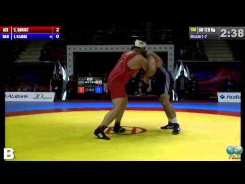 GGP2013 / Sabahi SARİAT - Yakobi Kajaia (GEO) - GR 120 kg gold medal match