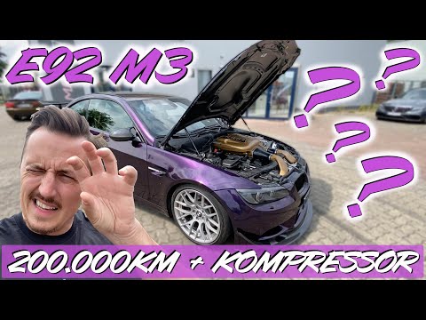 BMW e92 M3 bei fast 200.000 KM auf Kompressor umgebaut! Zeitenjagd