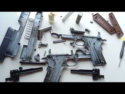 What's inside the Realistic Colt M1911 toy gun - disassembly and assembly - sa loob ng laruang baril