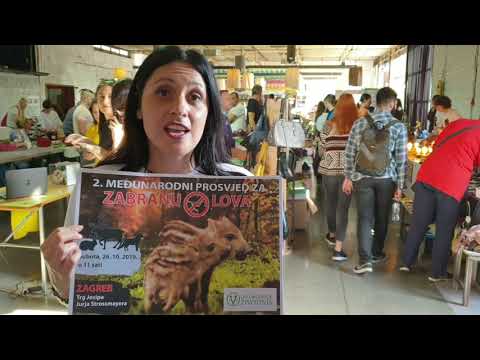 Milja Krivokuća Čalić, magistar psiholoških nauka - 2. Međunarodni prosvjed za zabranu lova, Zagreb