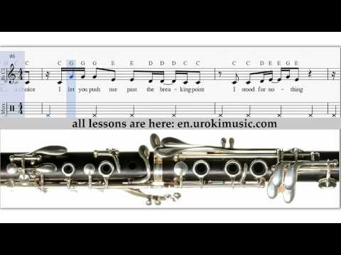 How to Play Clarinet Katy Perry Roar Melody School Learn Class Course Tutorial Sheet Music Tabs
