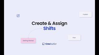 Create & Manage Shifs | Timebutler Tutorial