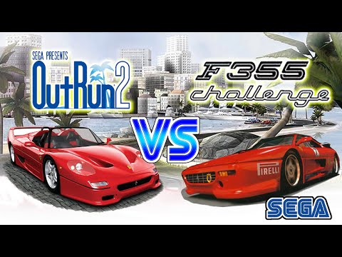 Outrun 2 Vs F355 Challenge 2 (Sega) in 60fps