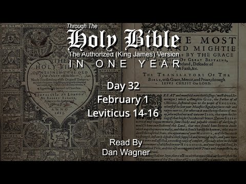 Day 032 February 1 Leviticus 14-16 Through the KJV Bible in One Year #kjv #kingjames