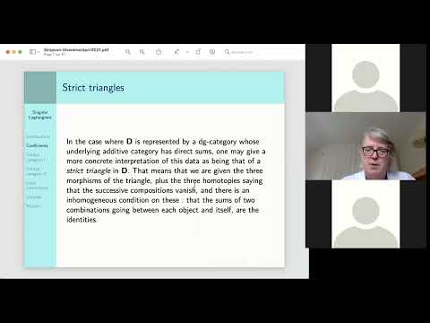 Carlos Simpson - On some Fukaya categories of singular Lagrangians with coefficients