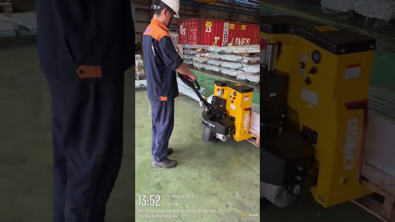 Thử Tải Xe Nâng Tay Điện 3 Tấn Bánh Cao Su | QSLift EPT30Q