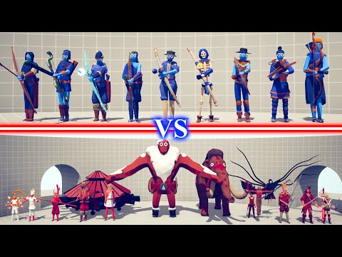 ARCHERS TEAM vs BOSS UNITS TEAM - Totally Accurate Battle Simulator TABS