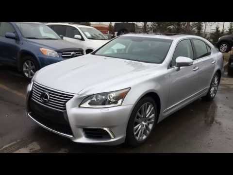 New Silver on Saddle Tan 2014 Lexus LS 460 AWD SWB - Prestige Package Review - Edmonton, AB