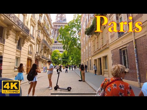 Paris , France  🇫🇷 - Paris Summer Walking Tour - June 2022 -  4K HDR | Paris 4K | A Walk In Paris