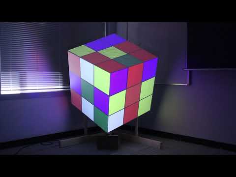 電気電子通信工学科 [NIT] 情報工学科 学生制作「キューブのプロジェクションマッピング」