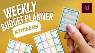 Mini Budget Planner Stickers - Indesign Tutorial - Free Download