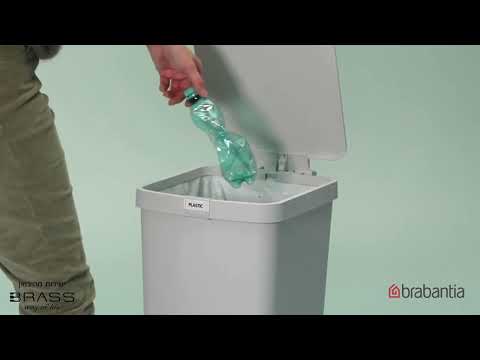 פח הפרדה StepUp פדל 25 ליטר פלסטיק, אפור כהה Brabantia