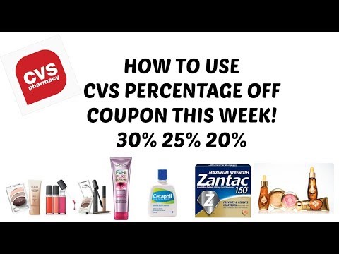 HOW TO USE CVS PERCENTAGE OFF COUPON THIS WEEK!