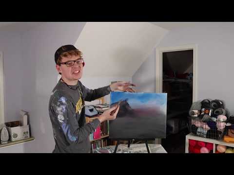 Colorblind Man Tries to Paint With Bob Ross