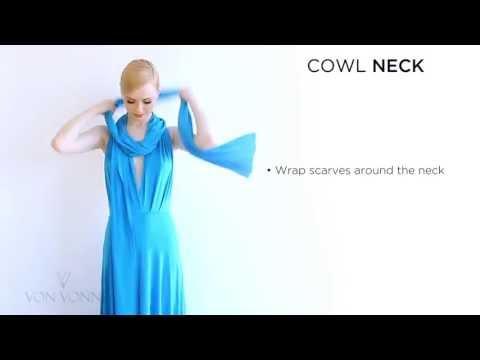 How to tie the Von Vonni Transformer Dress - Cowl Neck Style